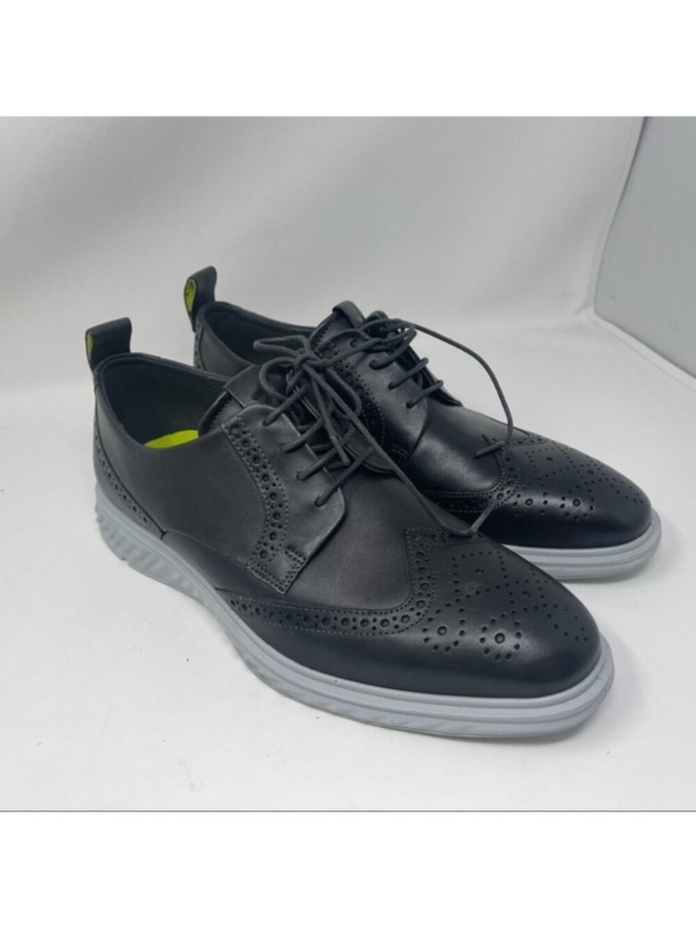 Ecco Mens ST.1 Hybrid Magnet 83720401308 Black Gray Lace Up Oxford Shoes Size 9